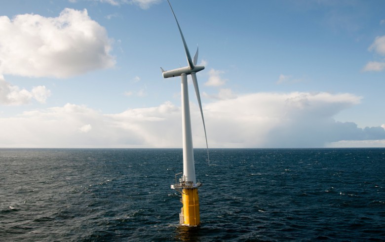 Wind Turbine in ocean