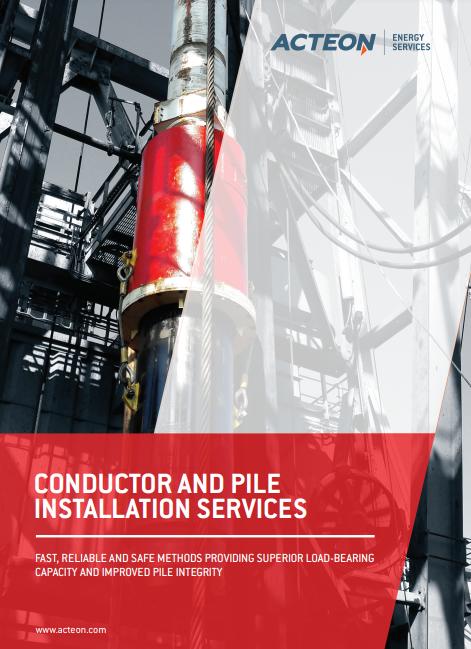 Conductor and Pile Installation Services Brochure