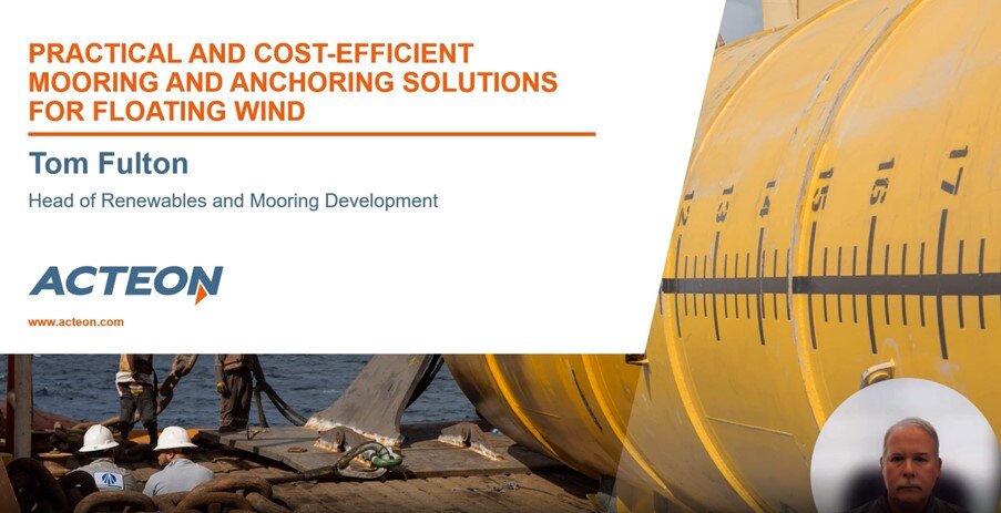 Mooring for Floating Wind Webinar opening slide