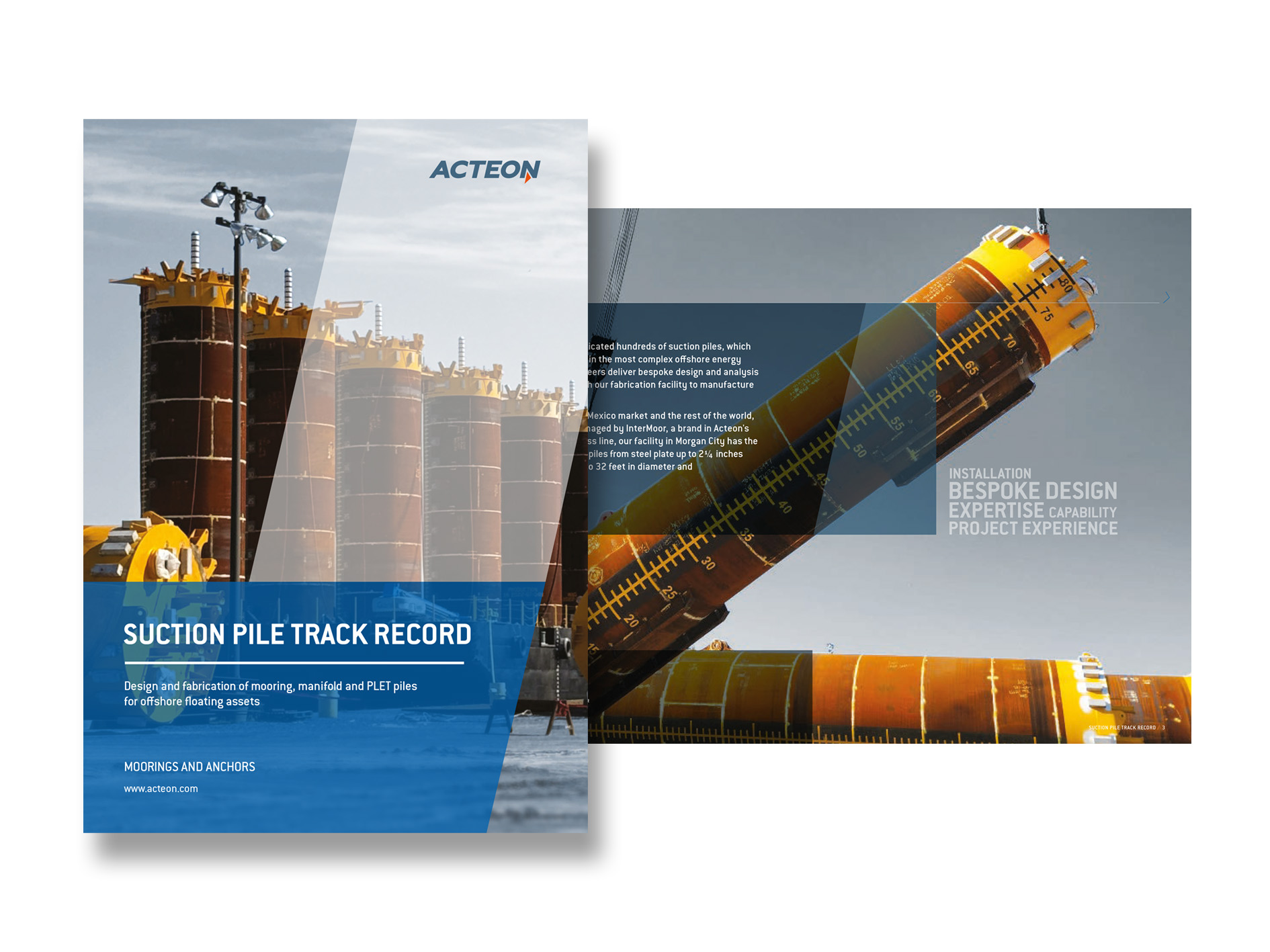 Acteon Suction pile track record cover